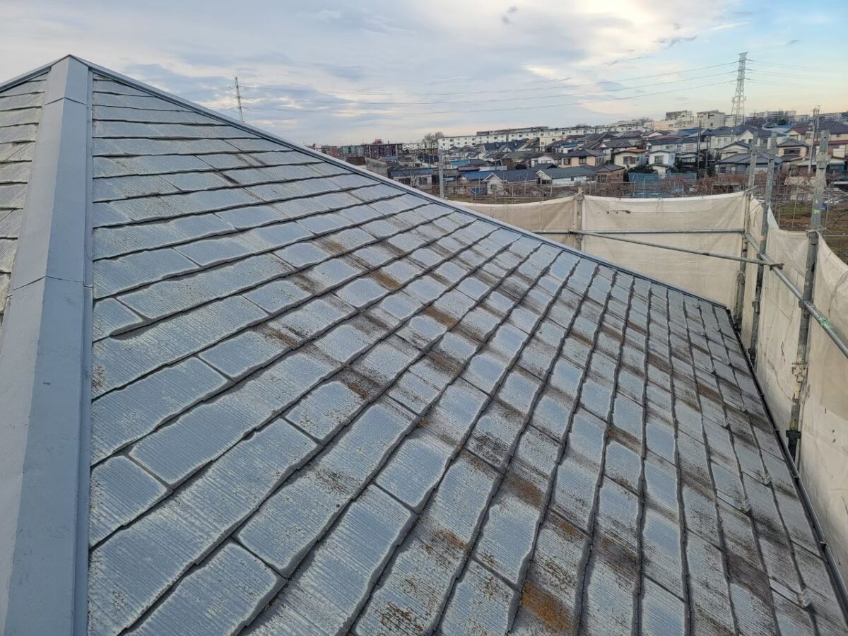 東京都練馬区　Y様邸　外壁塗装・屋根塗装工事　施工前の屋根