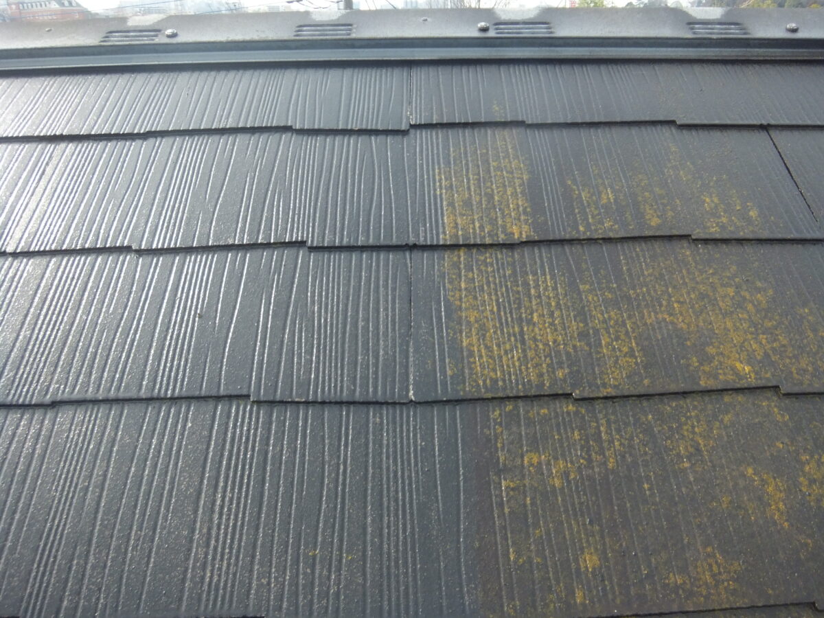 東京都練馬区　Y様邸　施工前の屋根と棟板金の補修　屋根板金は台風に注意！