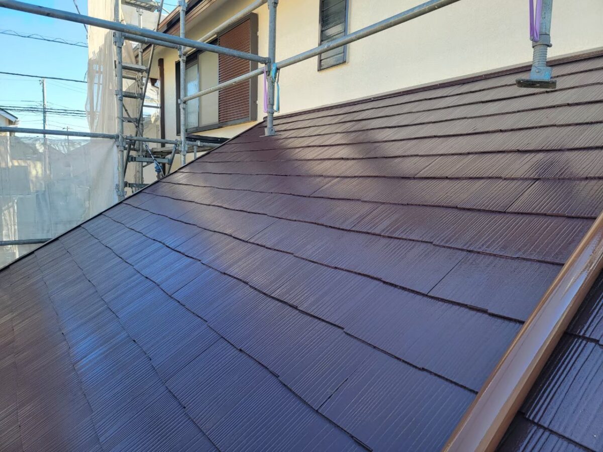 東京都練馬区　屋根塗装工事　屋根塗装は下屋根とご一緒に！