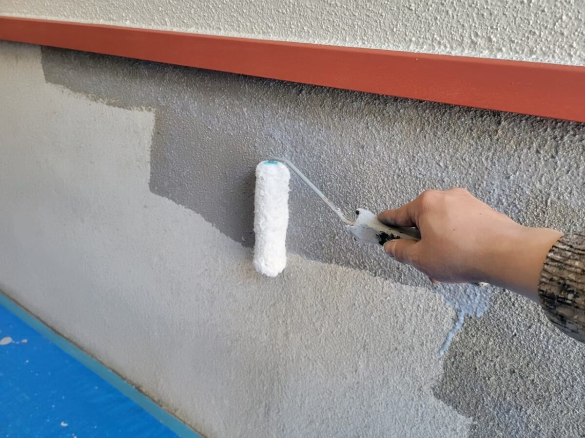 東京都練馬区　K様邸　外壁塗装工事　基礎の塗装を行いました！