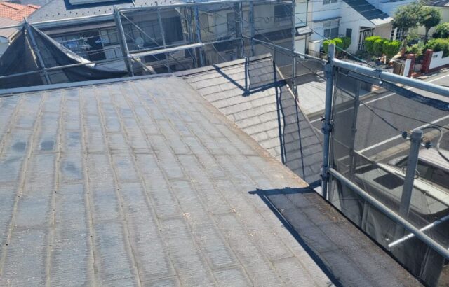 東京都練馬区　アパート屋根・外壁塗装工事　屋根塗装は外壁塗装とセットがおすすめです！