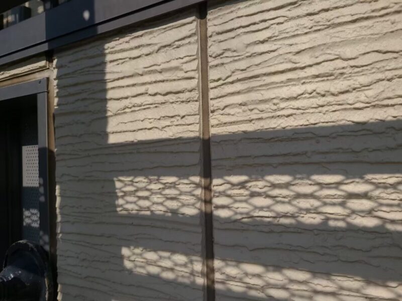 東京都立川市　マンション外壁塗装工事　外壁目地のコーキング打ち替え