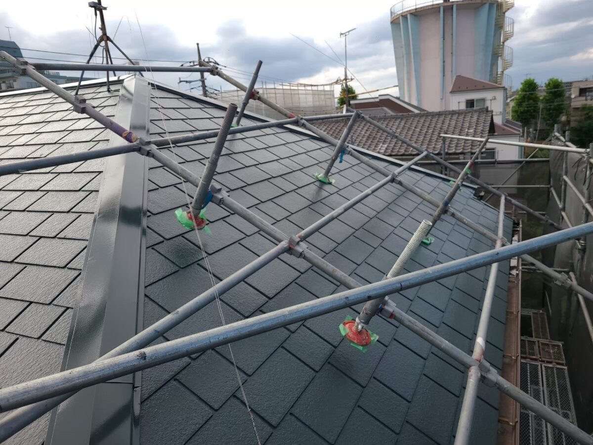 東京都練馬区　屋根・外壁塗装工事　屋根足場とは？どんなときに必要？