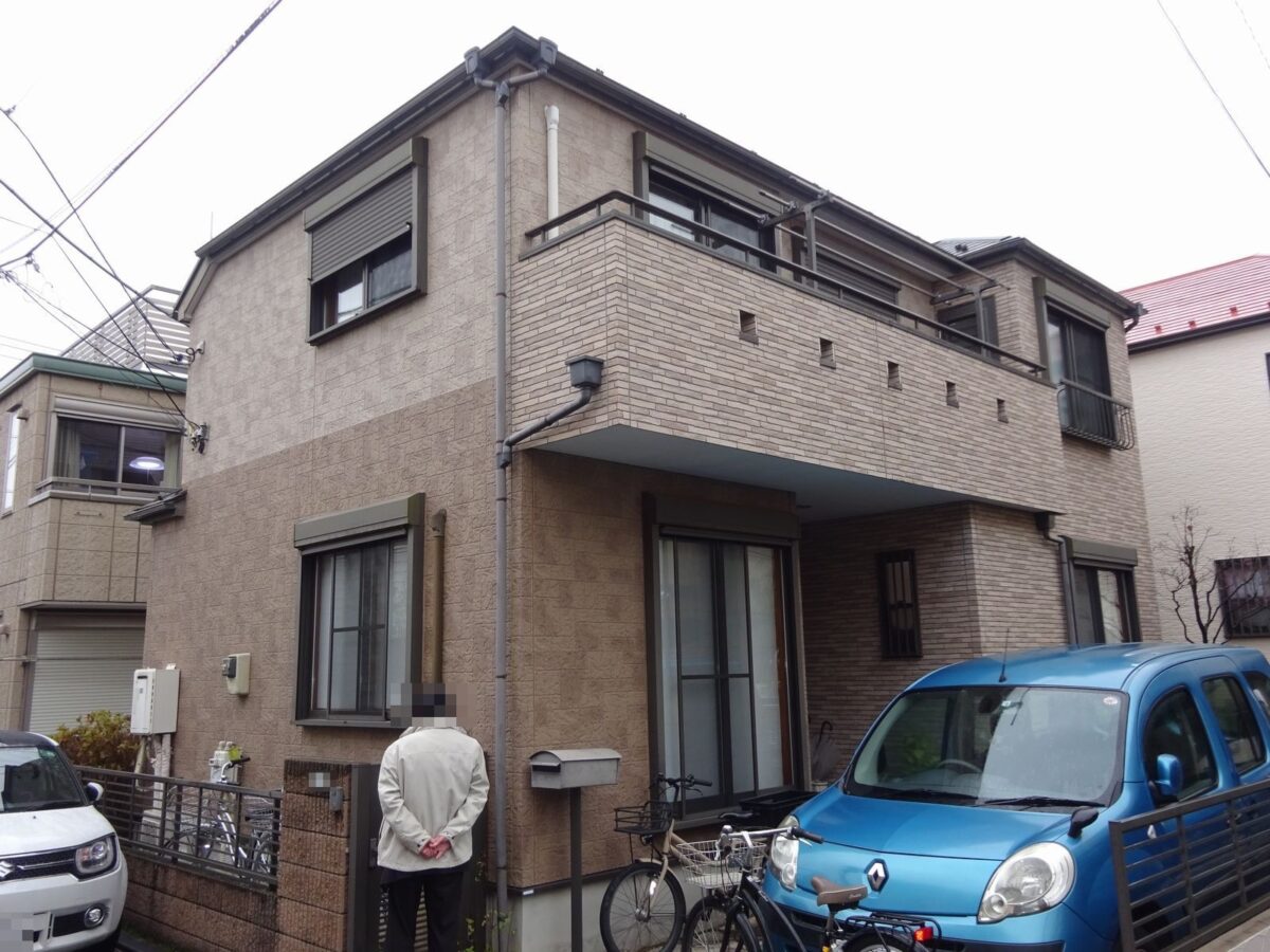 東京都練馬区　I様邸　屋根塗装・外壁塗装・コーキング工事　施工前と施工後