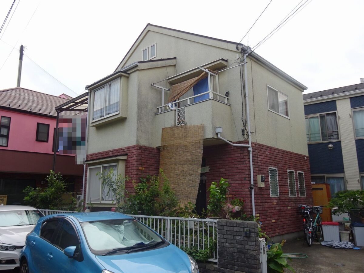 東京都調布市　T様邸　屋根塗装・外壁塗装工事　外壁塗装の施工前と施工後