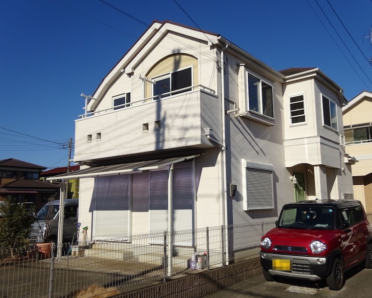 東京都武蔵野市　外壁塗装　施工前と施工後　塗装は屋根と外壁のセットがおすすめ！