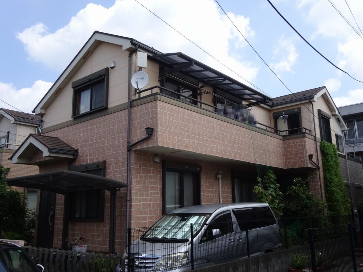 東京都練馬区　O様邸　屋根塗装・外壁塗装工事の施工前と施工後　塗装は外壁と屋根をご一緒に！