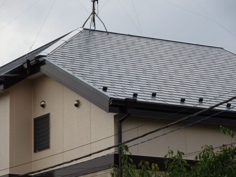東京都練馬区　S様邸　屋根塗装工事　施工前と施工後