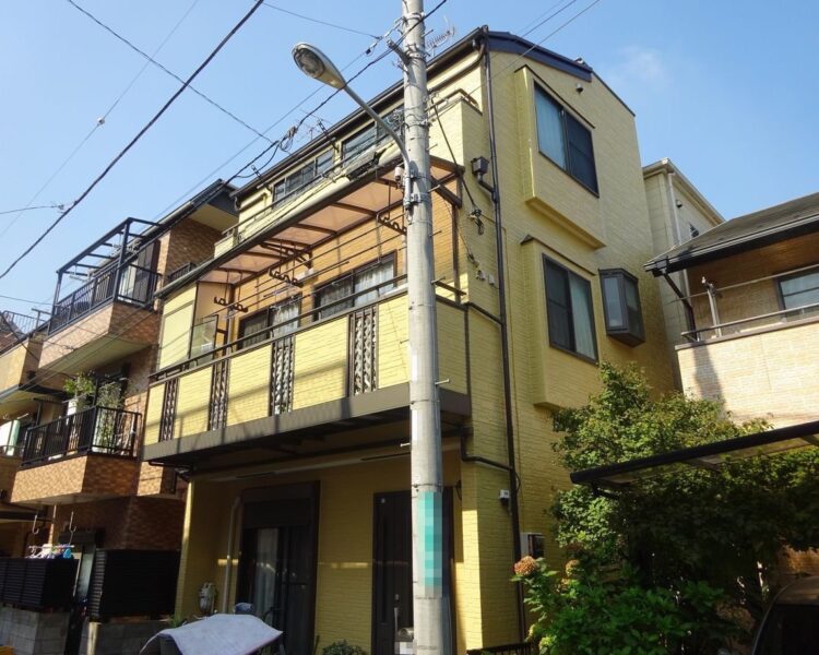 東京都江戸川区　K様邸　屋根塗装・外壁塗装工事　施工前と施工後