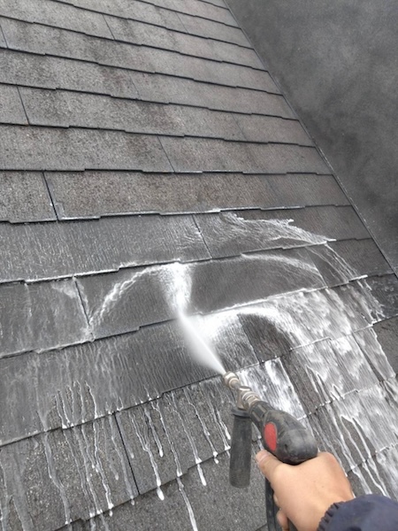 東京都練馬区　S様邸　屋根・外壁塗装　施工前〜屋根の高圧洗浄