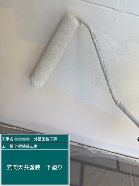 東京都練馬区｜軒天井は湿気を通す塗料で塗装しました！