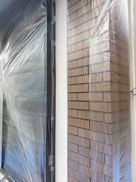 東京都練馬区関町北｜塗装前のていねいな養生が工事の品質を守ります！