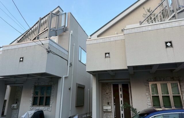 東京都練馬区春日町 U様邸・O様邸 屋根塗装・外壁塗装工事 2棟まとめて工事を実施しました！