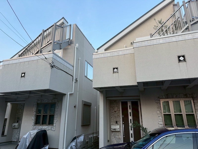 屋根塗装・外壁塗装工事が完了しました！施工前と施工後をレポート！｜東京都練馬区春日町